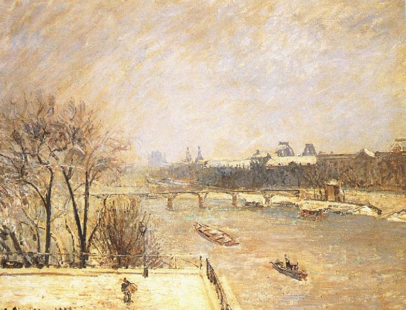 Camille Pissarro Morning snow oil painting picture